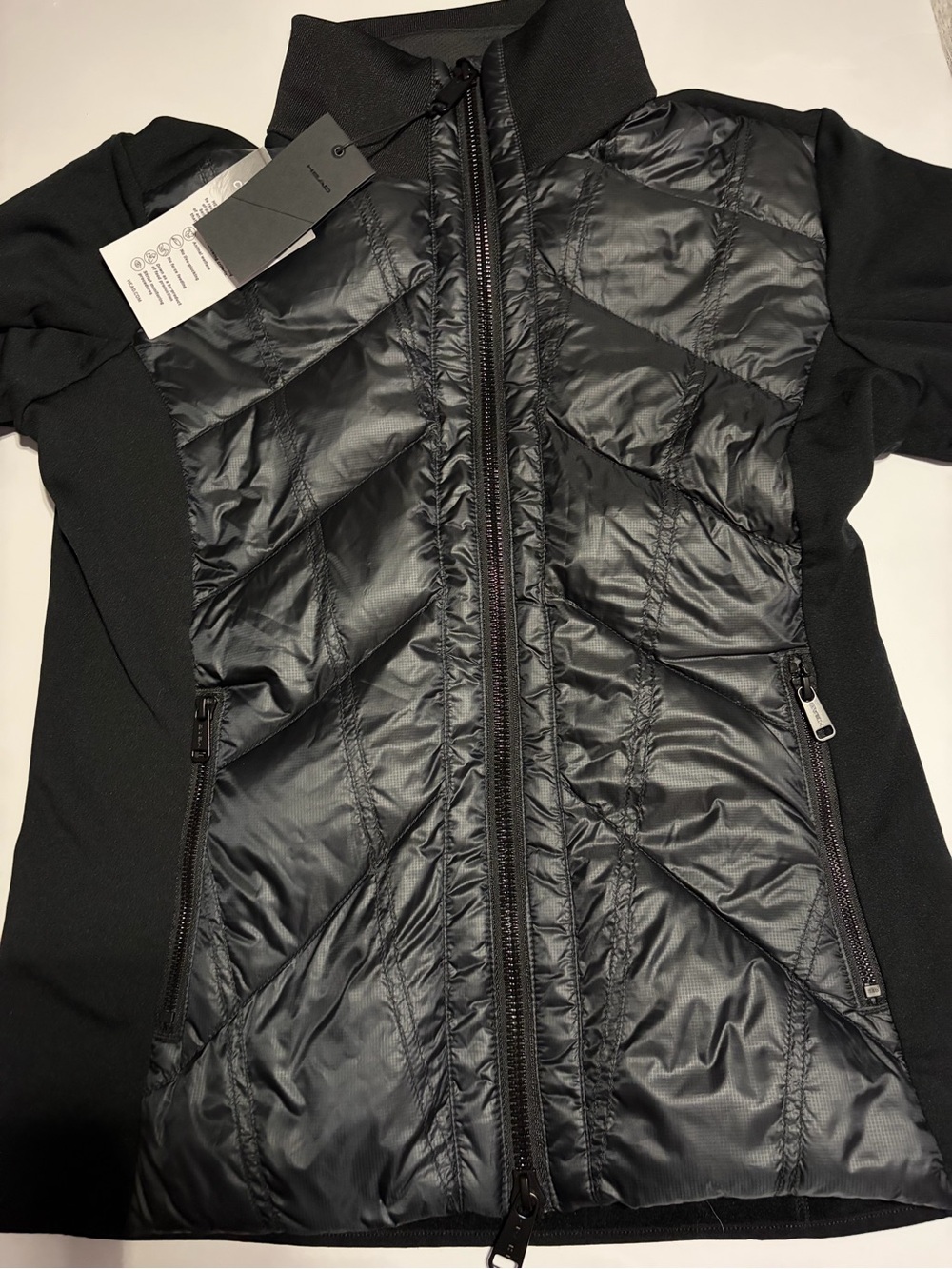 Head Women's Black Quilted Hybrid Puffer Jacket